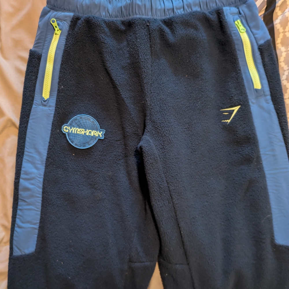 Gymshark Black and Blue Performance Joggers